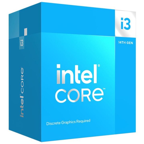 CPU|INTEL|Desktop|Core i3|i3-14100F|Raptor Lake|3500 MHz|Cores 4|12MB|Socket LGA1700|58 ...