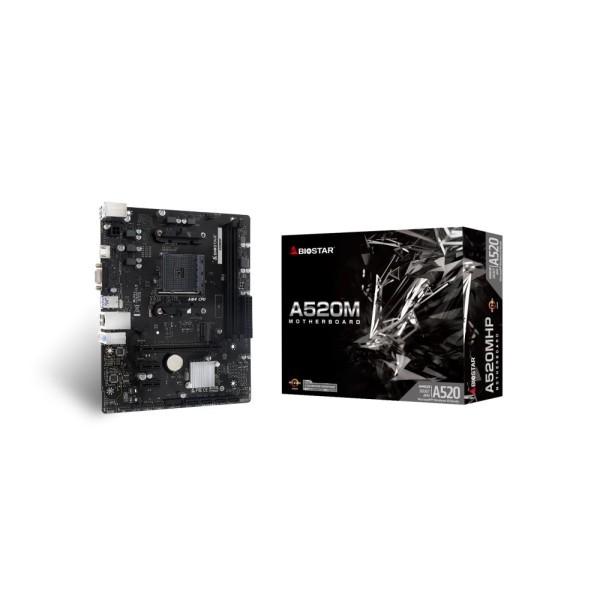 Mainboard|BIOSTAR|AMD A520|SAM4|Micro-ATX|Memory DDR4|Memory slots 2|2xPCI-Express 3.0 ...