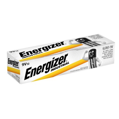 ENERGIZER BATTERIES INDUSTRIAL PRO 6LR61 9V 12 PCS