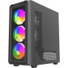 Savio Noctis Glass RGB Cube Black