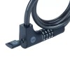 Bicycle cable with combination lock and key - YCC0/12/100/2 Black