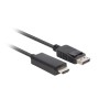 Lanberg CA-DPHD-11CC-0030-BK cable gender changer DisplayPort HDMI Black