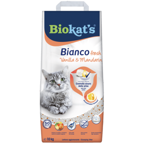 Cat litter : Gimborn Biokats Fresh Vanilla|Mandarin 10kg