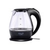 Kettle | Adler | Kettle | AD 1224 | Standard | 2000 W | 1.5 L | Glass | 360° rotational base | Black