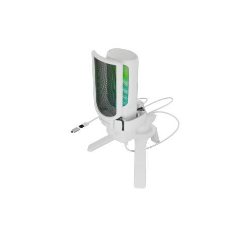 Natec | Microphone | GENESIS Radium 250 | Built-in microphone | Wired | White