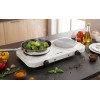 Esperanza EKH010W Adjustable electric cooker, 2 heating fields, white