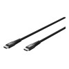 Goobay USB-C Supersoft Textile Cable with Metal Plugs, 1 m, black | Goobay