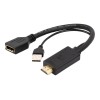 Cablexpert | Active 4K HDMI to DisplayPort Adapter | A-HDMIM-DPF-01 | Black | DisplayPort Female | HDMI Male (Type A) | 0.1 m