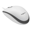 Logitech | Mouse | M100 | Wired | USB-A | White