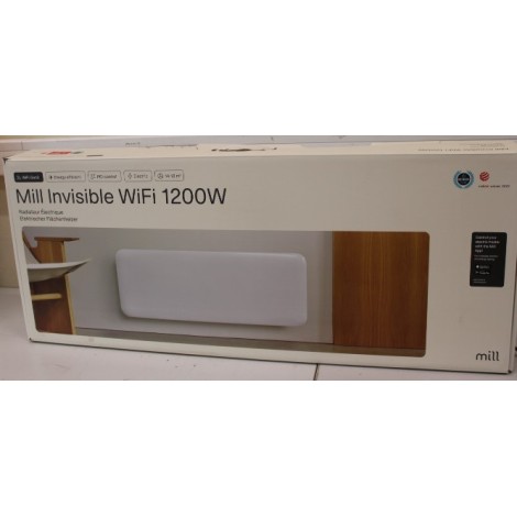 SALE OUT. Mill PA1200WIFI3 GEN3 1200W Panel Heater, Thermostat, Millheat APP+WiFi, Steel front, White | Mill | Heater | PA1200WIFI3 | Panel Heater | 1200 W | Suitable for rooms up to 15 m² | White | DAMAGED PACKAGING | IPX4