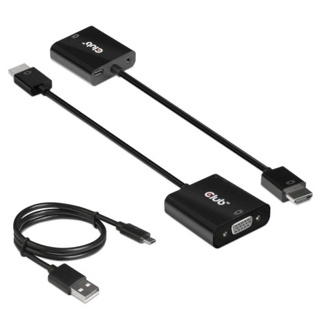 I/O ADAPTER HDMI TO VGA/AUDIO M/F CAC-1302 CLUB3D