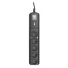 LESTAR LV530W 2,5M surge protector Black, Grey 5 AC outlet(s) 2.5 m