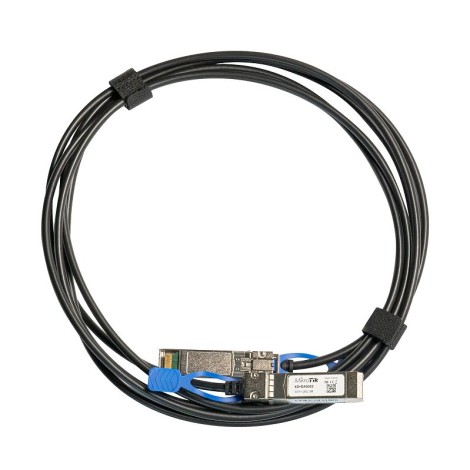 MikroTik | 25GBase Direct Attach Cable | XS+DA0003 | SFP/SFP+/SFP28 | Maximum transfer distance 3 m | Supports SFP 1G/SFP+ 10G/25G SFP28, 25 Gbit/s