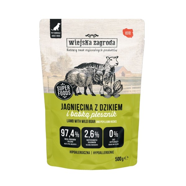 WIEJSKA ZAGRODA Lamb with wild boar ...