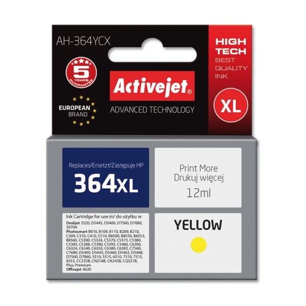 Activejet AH-364YCX ink (replacement for HP ...