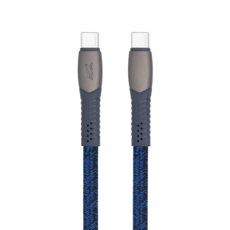 CABLE USB-C TO USB-C 1.2M/BLUE PS6105 BL12 RIVACASE