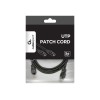 PATCH CABLE CAT5E UTP 2M/BLACK PP12-2M/BK GEMBIRD