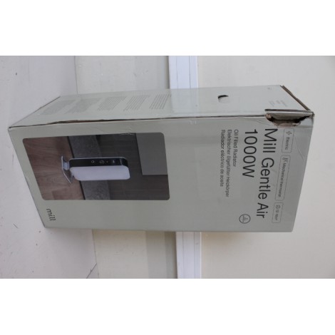 SALE OUT.  | Mill | Heater | AB-H1000MEC | Oil Filled Radiator | 1000 W | Number of power levels 3 | Suitable for rooms up to 12-16 m² | White | DAMAGED PACKAGING