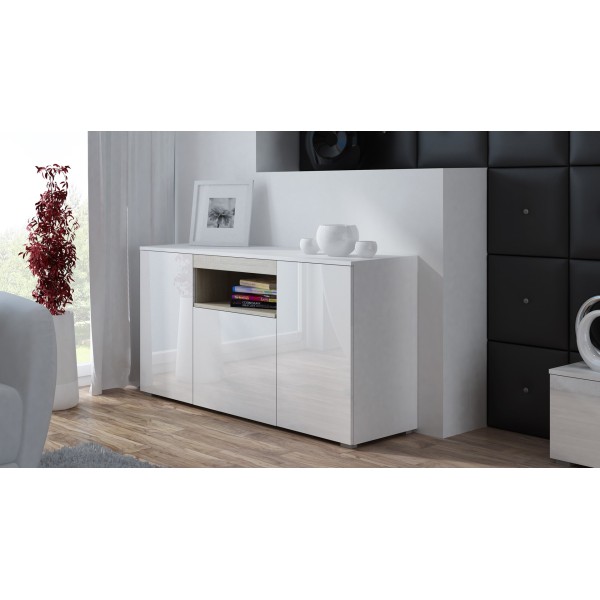 Cama sideboard VIVA 150 white/white gloss ...