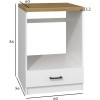 Kitchen unit DP-60/82 White Matt Artisan