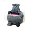 Sack Sako Kätzchen grau L 105 x 80 cm