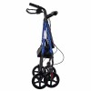 Lightweight aluminium four-wheel rehabilitation walker