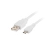 Lanberg CA-USBM-10CC-0018-W USB cable 1.8 m USB 2.0 Micro-USB B USB A White