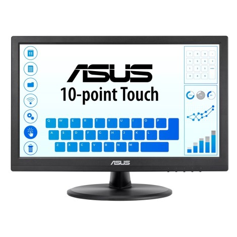 ASUS VT168HR computer monitor 39.6 cm (15.6") 1366 x 768 pixels WXGA LED Touchscreen Black