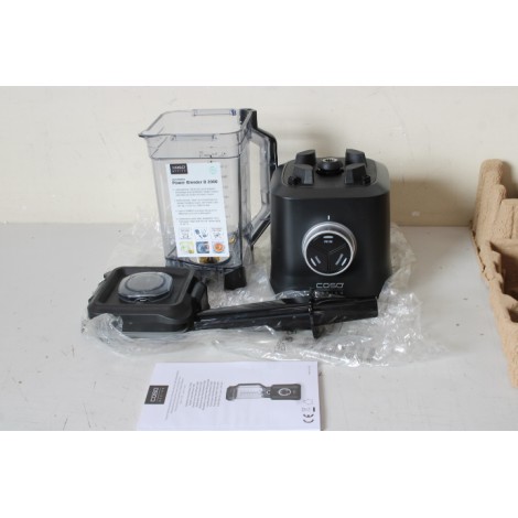 SALE OUT. Caso B 2000 Power Blender, Power 2000 W, Black | Caso Power Blender | B 2000 | Tabletop | 2000 W | Jar material Tritan | Jar capacity 2 L | Ice crushing | Black | UNPACKED, DAMAGED INNERT PACKAGING