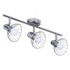 Activejet GIZEL triple ceiling wall light strip chrome E14 wall lamp for living room