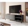 RTV cabinet ABETO 150x42x52 graphite/gloss