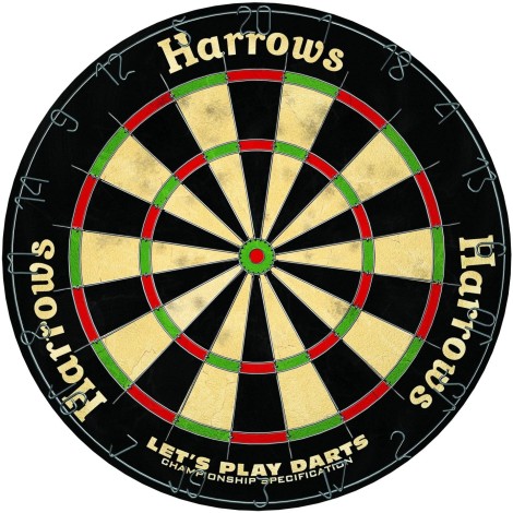 Dartboard HARROWS LET'S PLAY DARTS GAME SET SKO