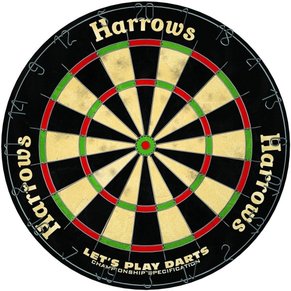 Dartboard HARROWS LET'S PLAY DARTS GAME ...