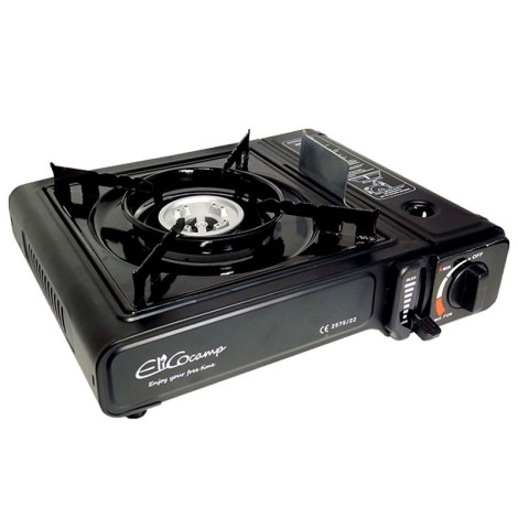 ELICO BDZ-155B Portable camping gas stove for 2.2 kW cartridges, piezo ignition.