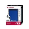 External HDD|TRANSCEND|StoreJet|1TB|USB 3.0|Colour Blue|TS1TSJ25H3B