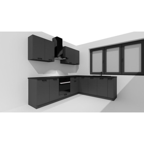 Cosmo Design ANIKA graphite/graphite 2.0/2.6 kitchen furniture set