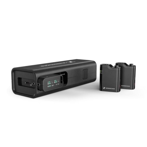 Sennheiser PROFILE WIRELESS 2-CHANNEL SET - 2-kanałowy odbiornik 2,4 GHz, 2 mikrofony na klipsie, akcesoria, etui ładujące, pokrowiec