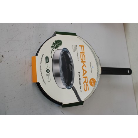 SALE OUT. PAN SAUTE FF 26CM CER COAT W LID 1072314 | Fiskars CHIPPED ENAMEL, SCRATCHED