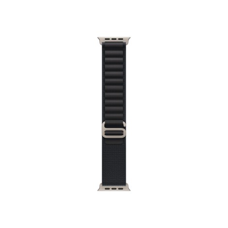 Apple 49mm Black Alpine Loop - Large - Natural Titanium Finish