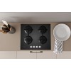 Indesit ING 61T/BK Black Built-in 59 cm Gas 4 zone(s)