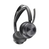 POLY Voyager Focus 2 Microsoft Teams Certified USB-C-C Headset +USB-C/A Adapter +Charging Stand