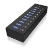 Raidsonic | 10 port USB 3.0 Hub | Icy Box IB-AC6110