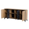 Cama 4D chest of drawers OVO 180x38xH83 oak/concrete