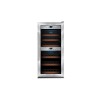 Caso | Wine cooler | WineComfort 24 | Energy efficiency class G | Free standing | Bottles capacity 24 | Cooling type Compressor technology | Stainless steel/Black