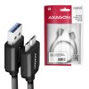 AXAGON Data and power suply cable, 1 m | BUMM3-CM10AB | USB Type C to USB Type Micro-B