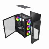 Gembird CCC-FC-900ARGB Gaming computer case Fornax 900, ATX, black
