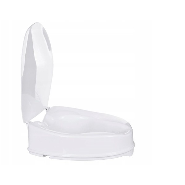 Toilet seat elevation cap with flap ...