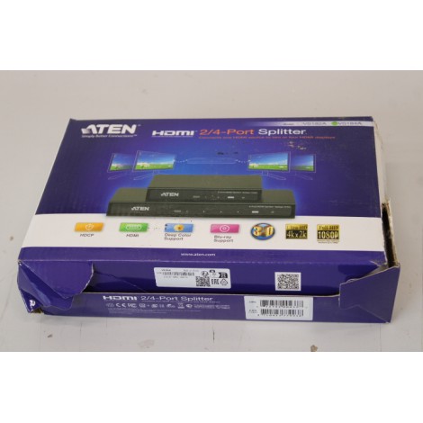 SALE OUT.  | Aten | 4-Port 4K HDMI Splitter | VS184A | DAMAGED PACKAGING