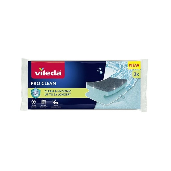 Vileda Pro Clean enzyme profiled scourer ...