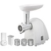 Meat mincer | Camry | CR 4802 | White | 600-1500 W | Number of speeds 1 | Middle size sieve, mince sieve, poppy sieve, plunger, sausage filler, vegatable attachment.